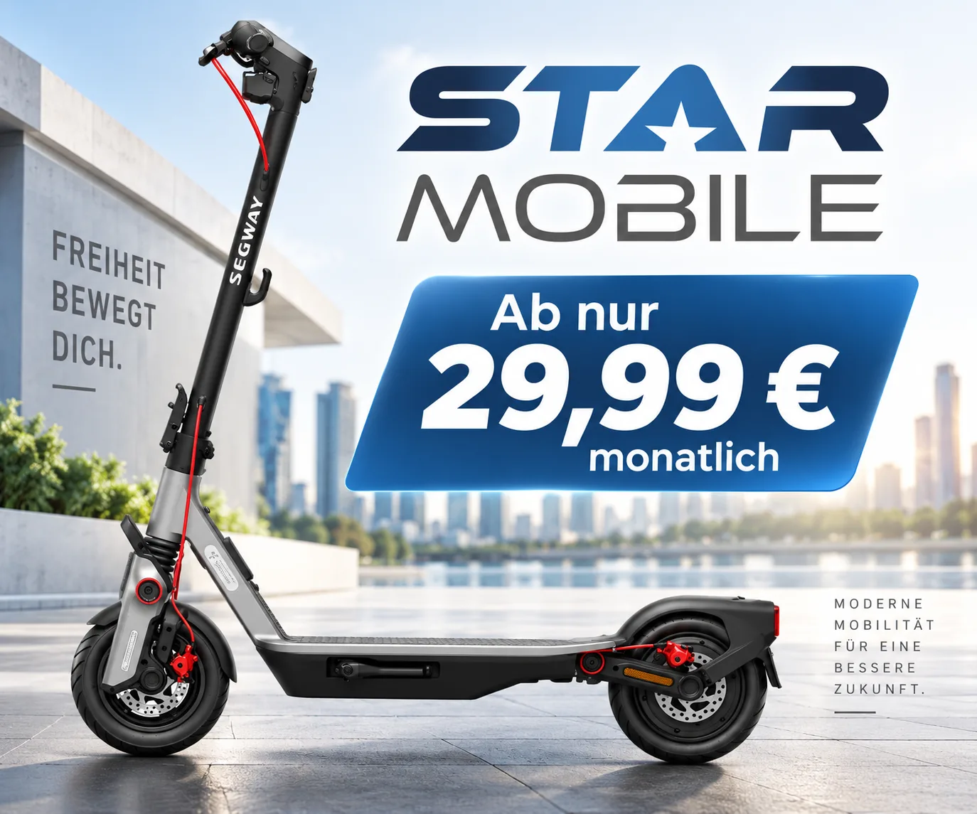 Segway F3 Pro D E-Scooter mit Vodafone Smart Entry Handytarif