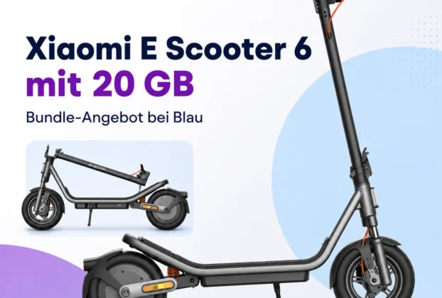 Blau De Deal Xiaomi Escooter 6 Bundle Mit 20 Gb Vertrag