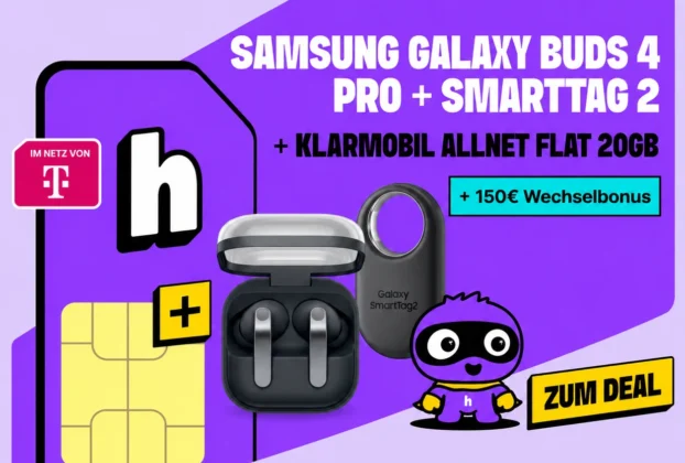 Handyhelden Bundle Deal Samsung Galaxy Buds 4 Pro Samsung Galaxy Smartag 2 20 Gb Telekom