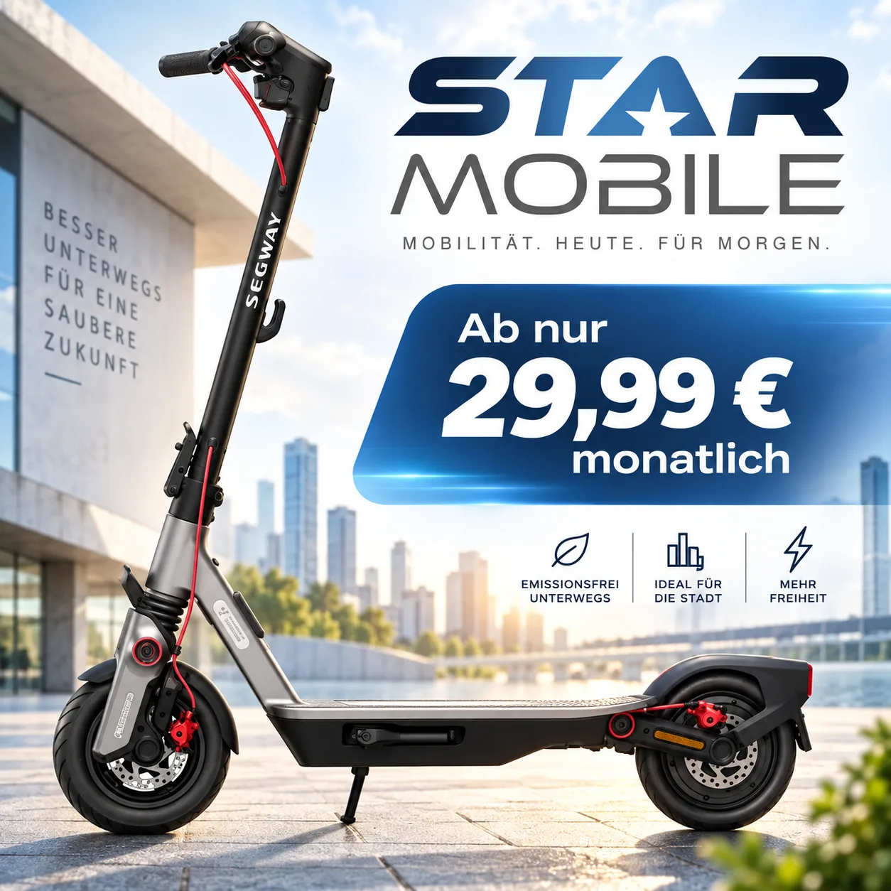 Segway Escooter Mit Vertrag Zum Spitzenpreis Bei Starmobile Vodafone Tarif