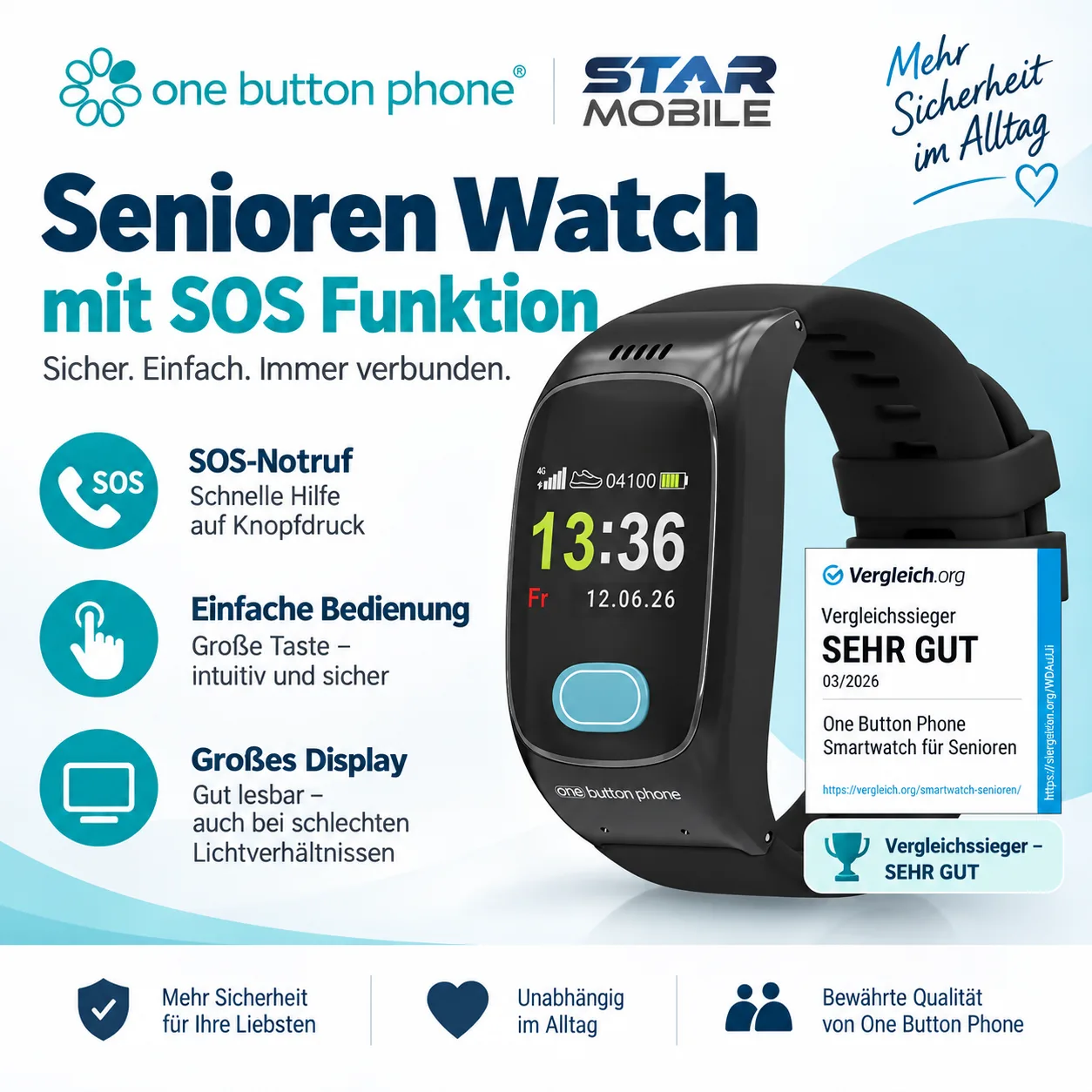 Senioren Sos Watch Starmobile Deal Mit Vertrag