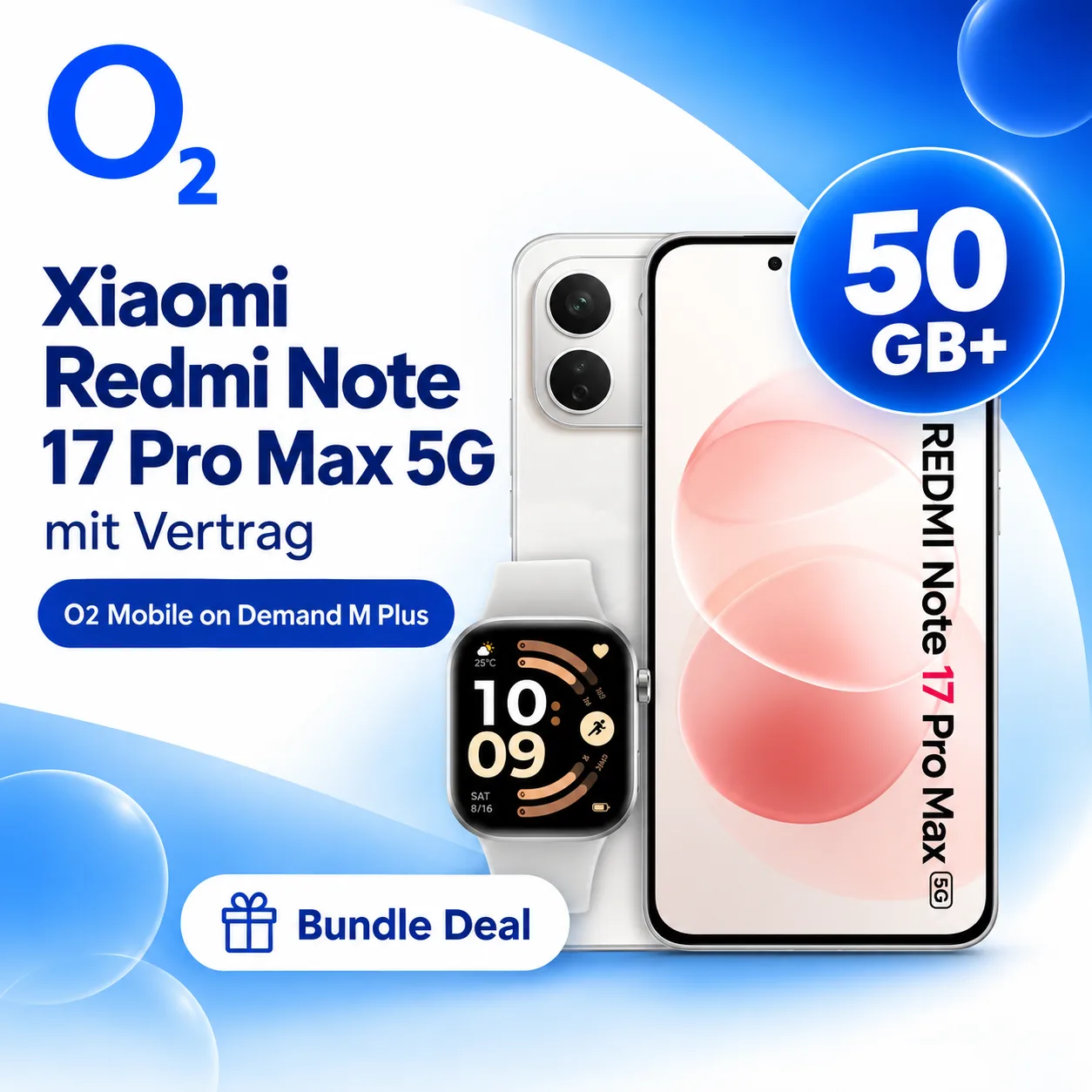Xiaomi Redmi Note 17 Pro Max Inkl Smartwatch Bei o2 Mit Vertrag