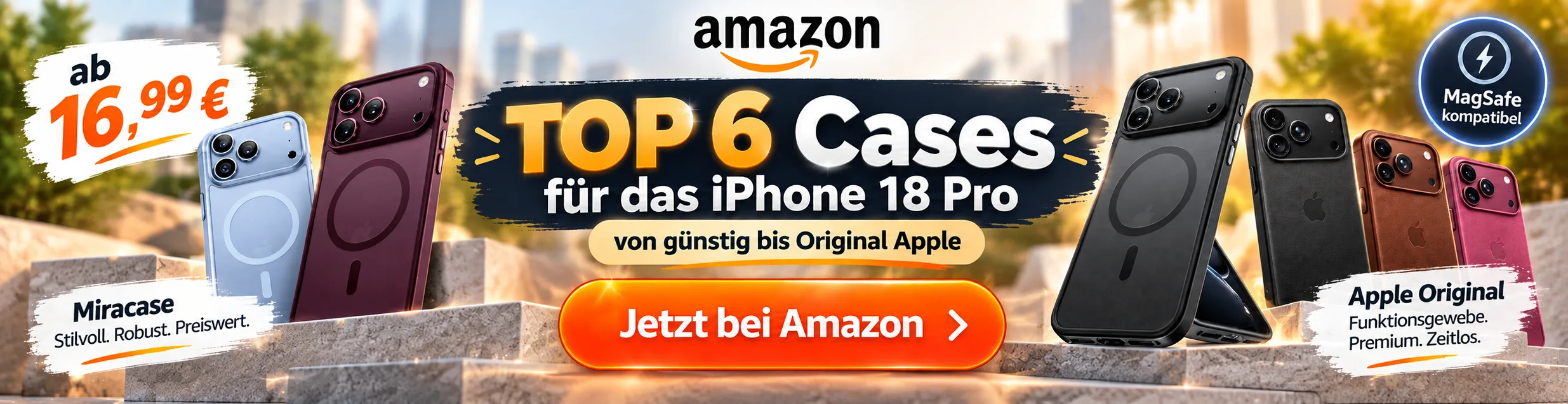 Top iPhone 18 Pro Cases und MagSafe Hüllen bei Amazon