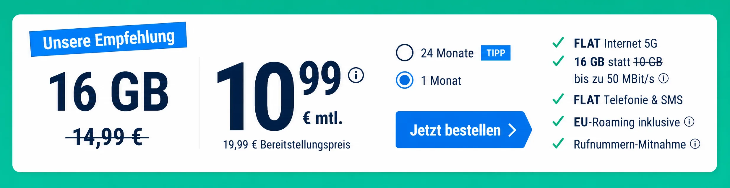 maXXim Allnet-Flats mit 5G, flexibler Laufzeit und günstigen Aktionspreisen