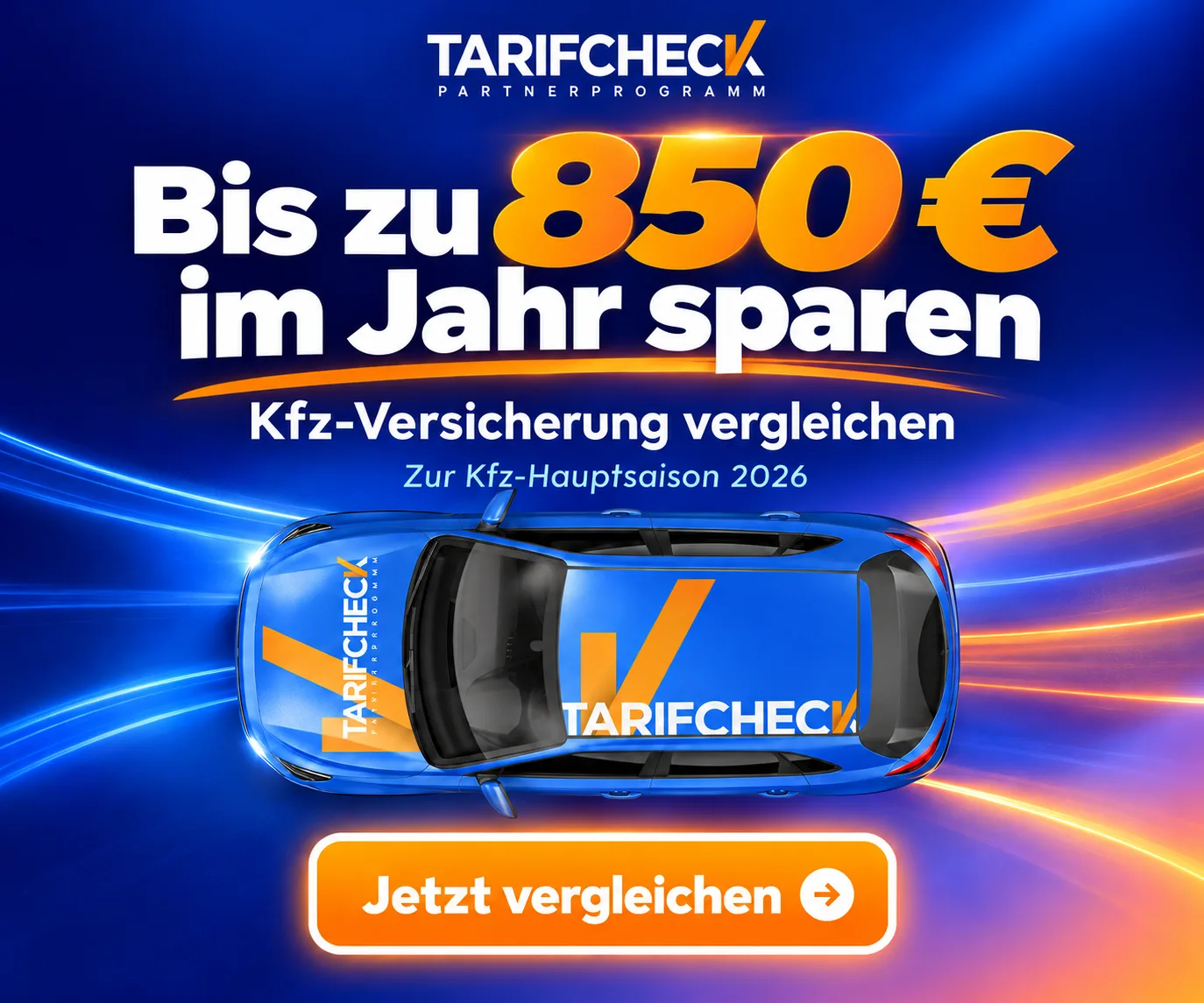 Jetzt Autoversicherung vergleichen und Sparpotenzial prüfen