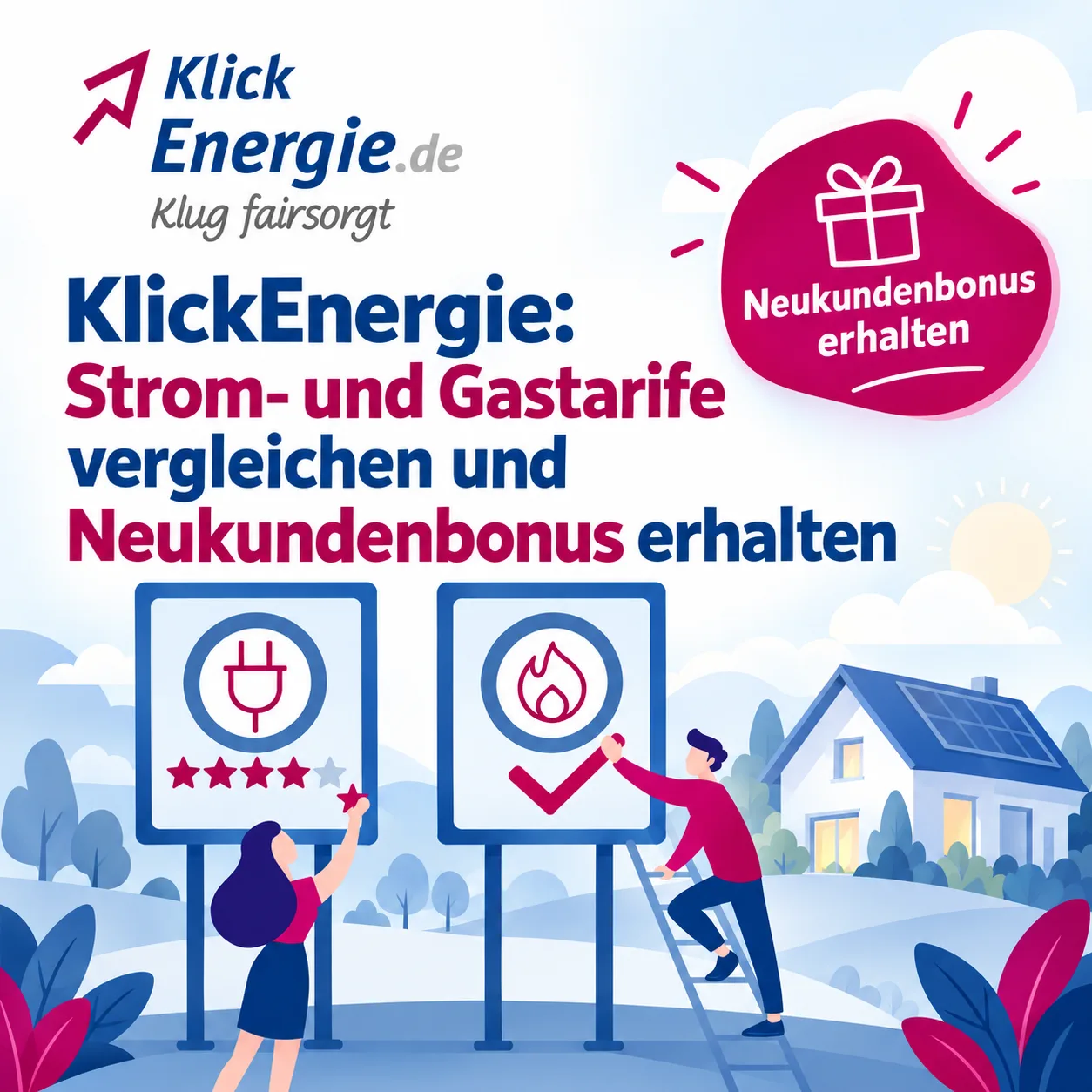Klickenergie Strom Und Gas Tarife Jetzt Vergleichen Beste Tarife