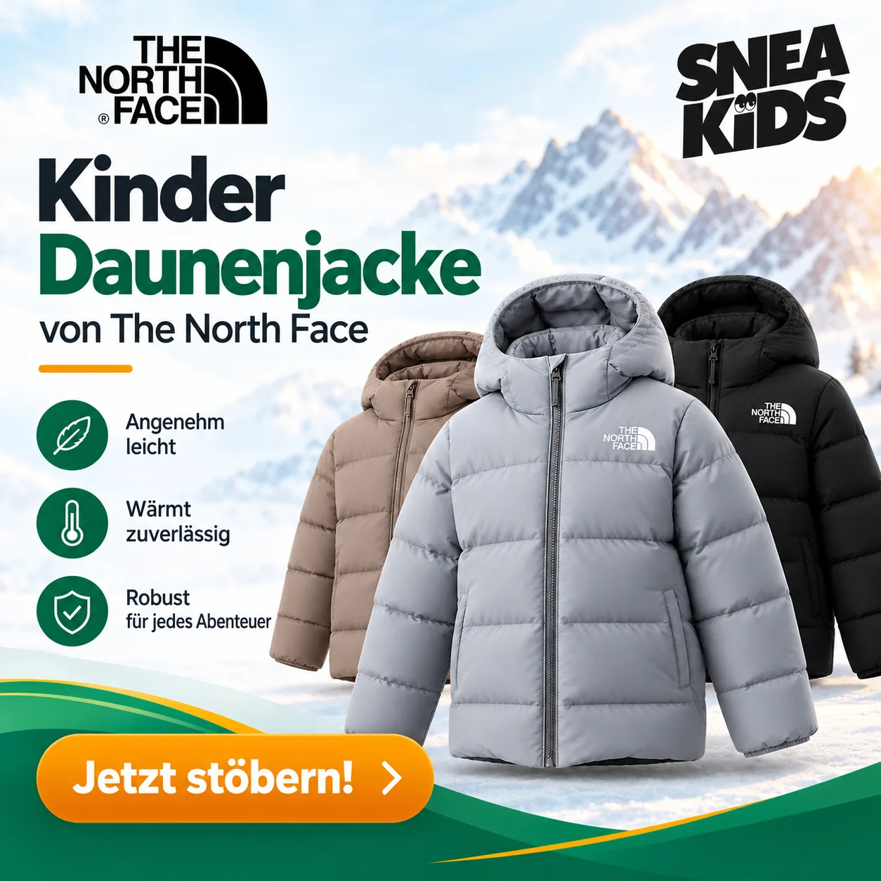 Sneakids Thenorthface Daunenjacke Fuer Kinder Jetzt Kaufen