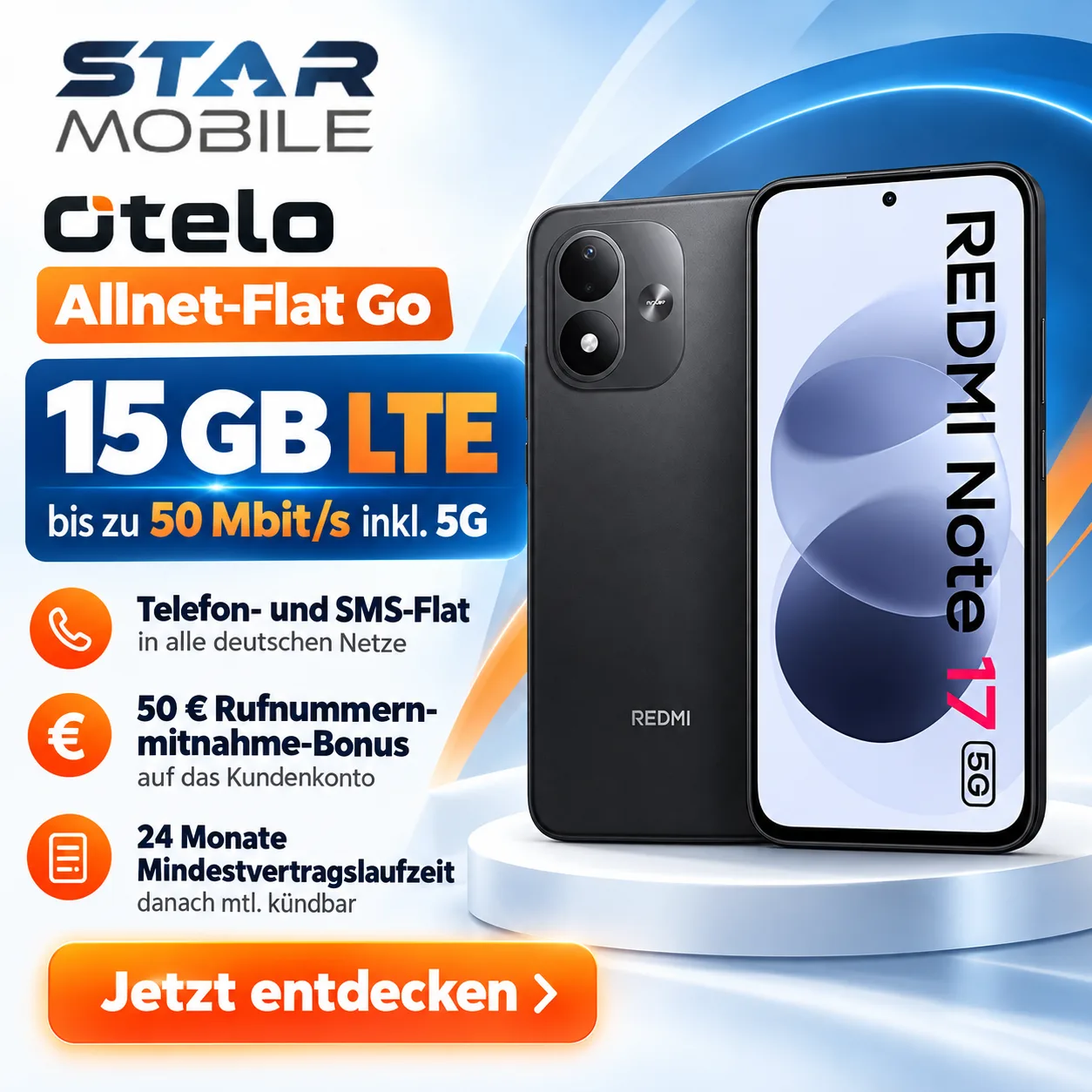 Xiaomi Redmi Note 17 Otelo Vertrag Top Deal