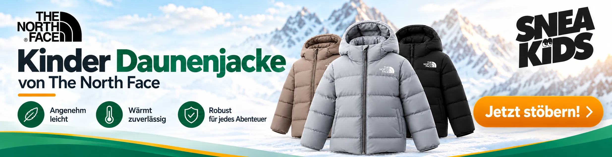 The North Face Kinder-Daunenjacken bei Sneakids – große Auswahl entdecken
