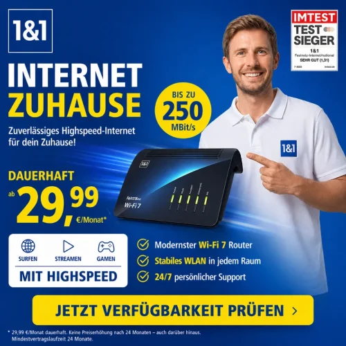 1 Und 1 Internet Dauerhaft Ab 29 99 Euro Mtl Inkl Router