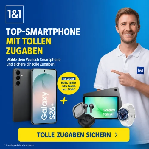 1 Und 1 Samsung Galaxy S 26 Serie Bundle Inkl Zugaben