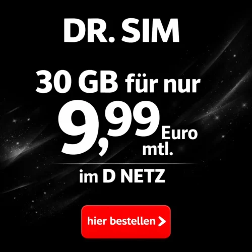 Dr Sim 30 Gb 9 99 Euro D Netz