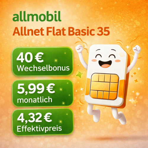 LogiTel Allmobil Allnet Flat Aktion Wechselbonus