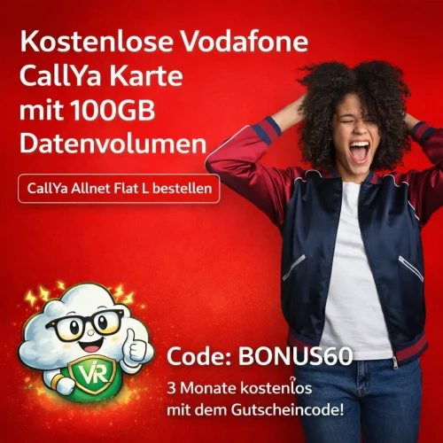 Vodafone CallYa L Kostenlos 60 Euro Startguthaben Code Bonus 60