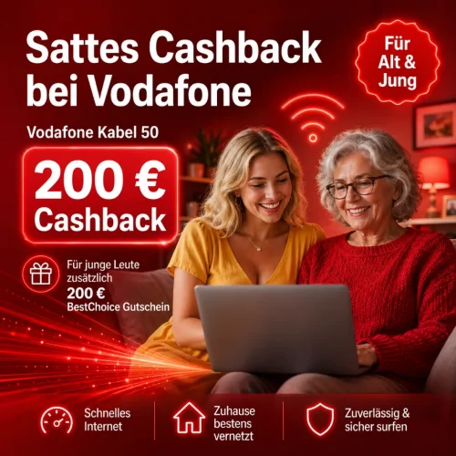 Vodafone Kabel 50 Cashback Aktion 200 Euro 200 Euro Bestchoice Gutschein