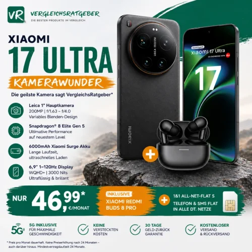 Xiaomi 17 Ultra Mega Deal 1 Und 1 Inkl Unlimited Flat