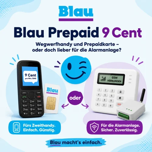 9 Cent Tarif Von Blau Prepaid Tarif Zweithandy Wegwerfhandy Tarif