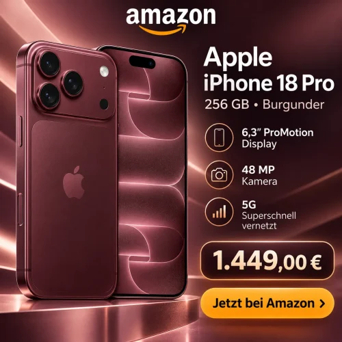 Apple iPhone 18 Pro Burgunder Direkt Bei Amazon Bestellen Vergleichsratgeber