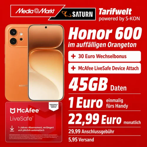 MediaMarkt Honor 600 30 Ezro Wechselbonus Deal