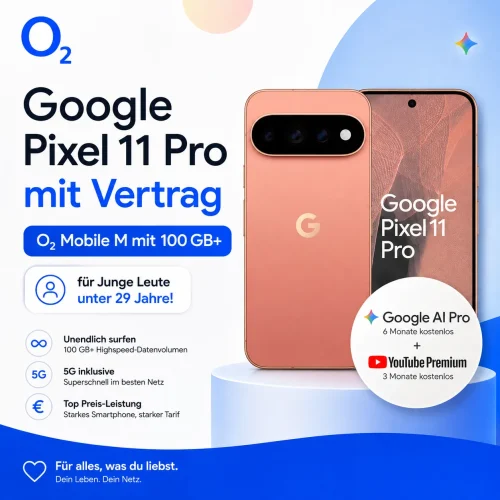 o2 Google Pixel 11 Pro Mit Vertrag Junge Leute Rabatt