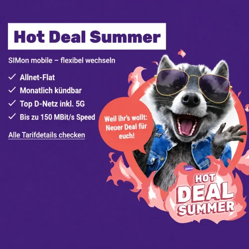 SIMon mobile Aktion Gutscheincode Deal 5 Vergleichsratgeber